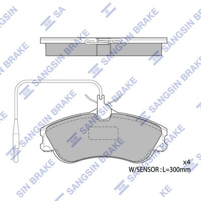 Гальмівні колодки дискові HI-Q SP1743