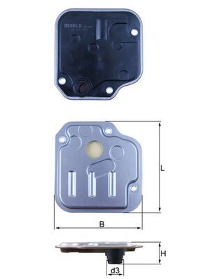 Фільтр АКПП MAHLE HX244 - zapix