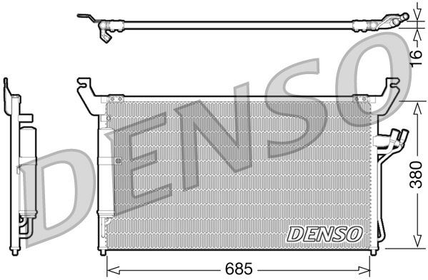 Радіатор кондиціонера DENSO DCN46013 - zapix