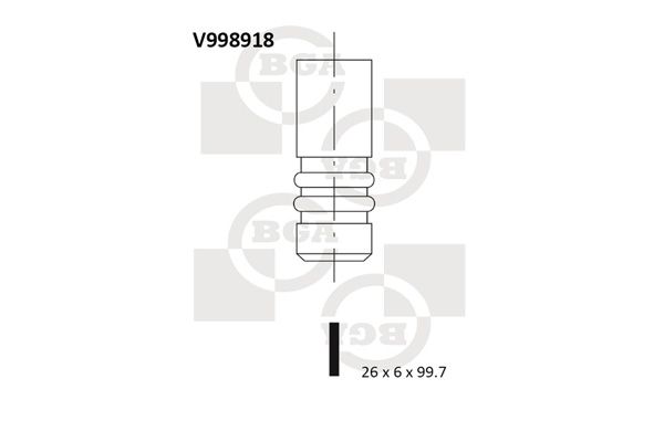 Впускний клапан BGA V998918 - zapix