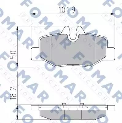 Гальмівні колодки дискові FOMAR FRICTION FO924781 - zapix