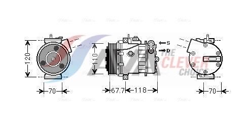 Компресор кондиціонера AVA QUALITY COOLING FTAK384 - zapix