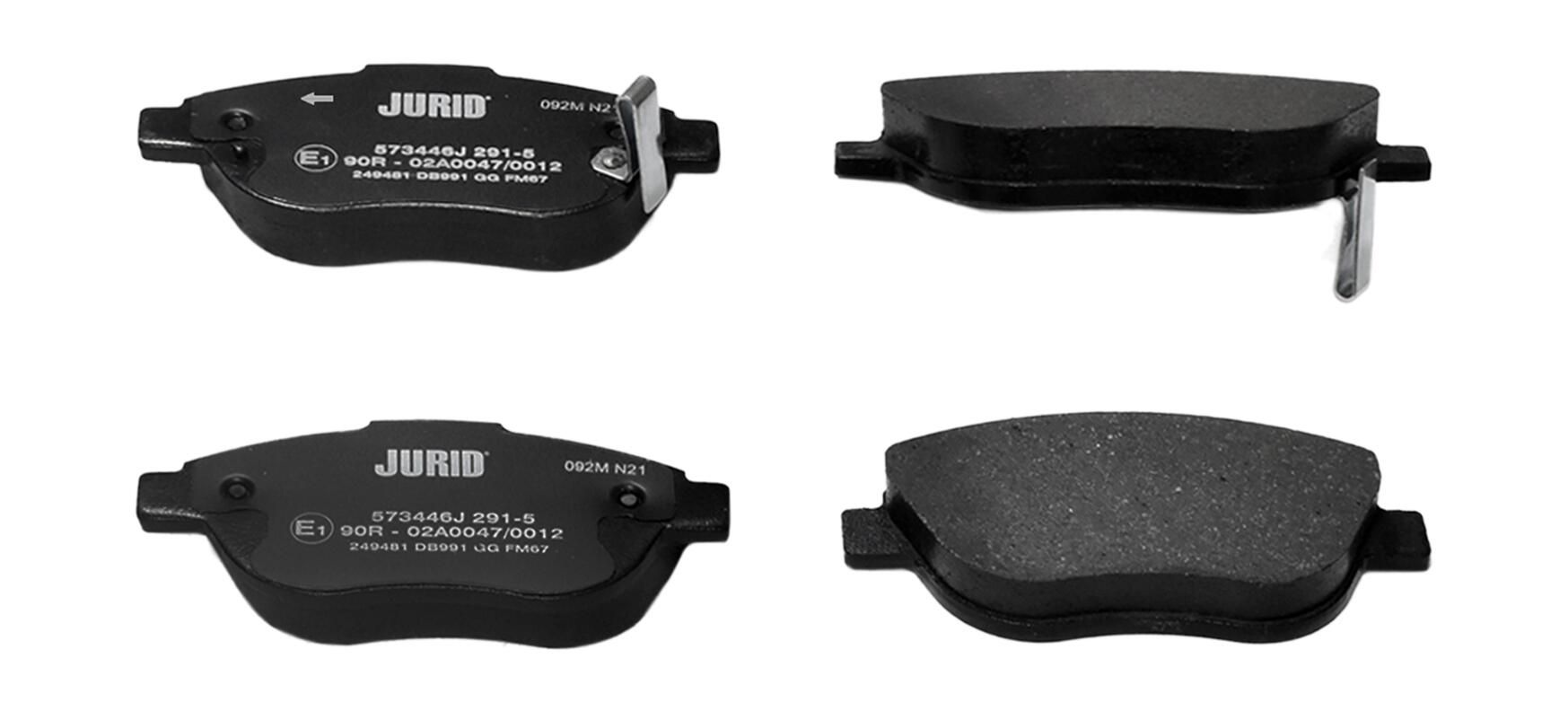 Гальмівні колодки дискові JURID 573446J - zapix