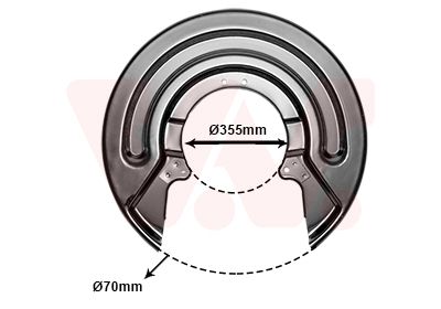 Захист гальмівного диска VAN WEZEL 5897373 - zapix