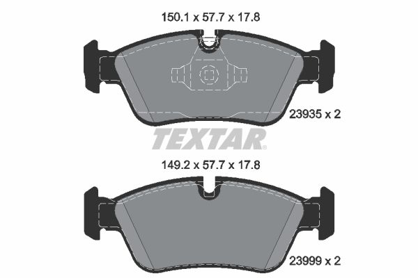 Гальмівні колодки дискові TEXTAR 2393501 - zapix