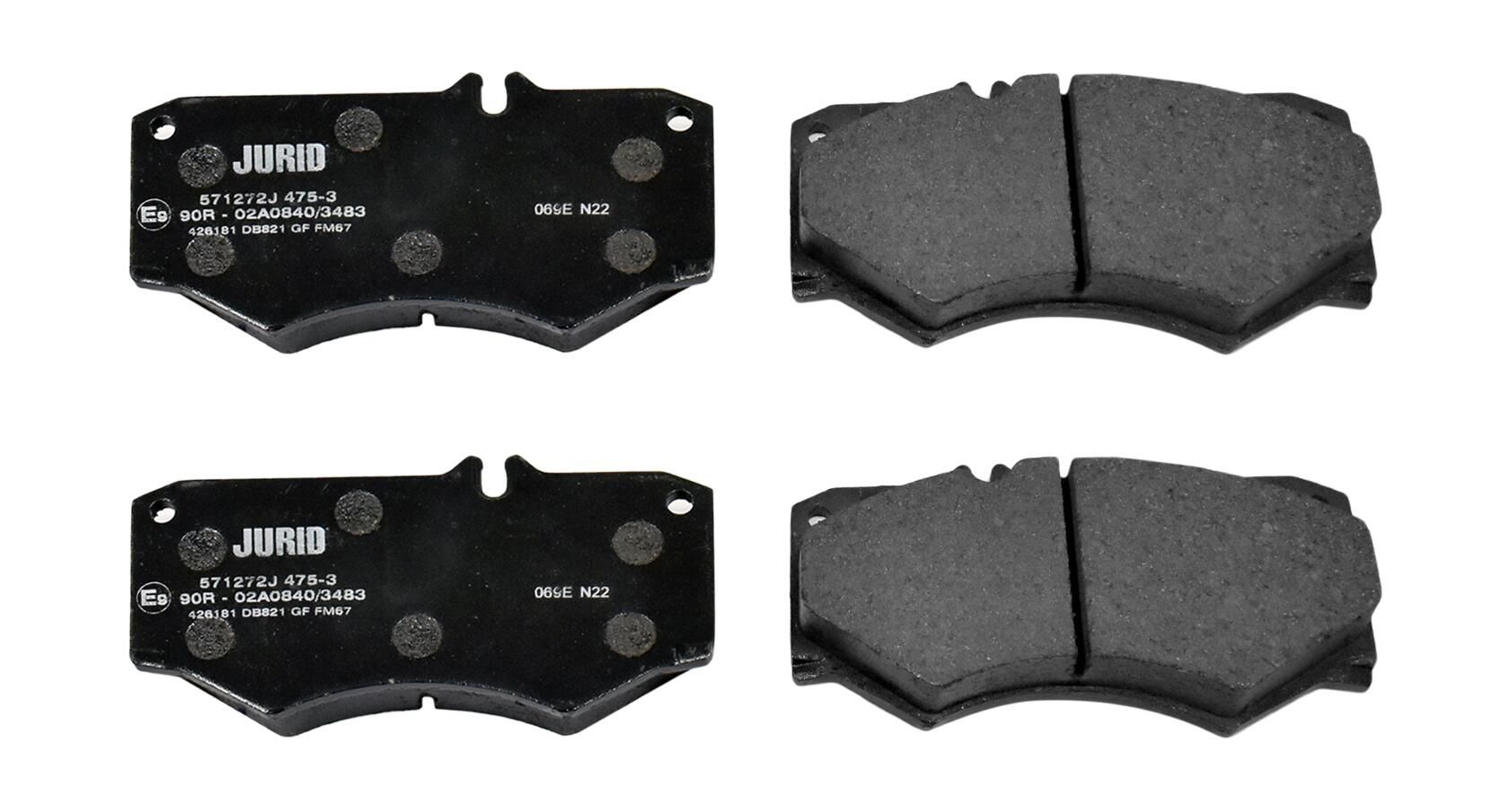 Гальмівні колодки дискові JURID 571272J - zapix