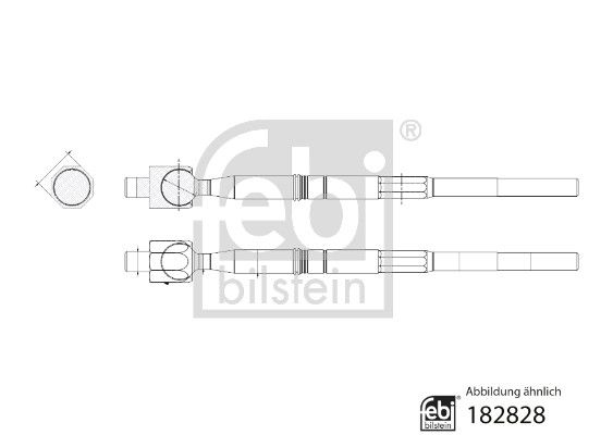 Тяга кермова FEBI BILSTEIN 182828 - zapix