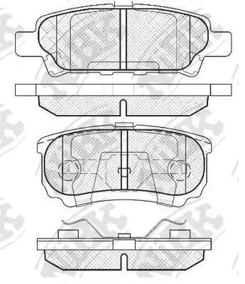 Гальмівні колодки дискові NIBK PN3502 - zapix
