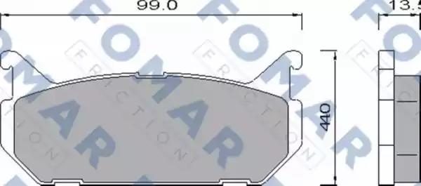 Гальмівні колодки дискові FOMAR FRICTION FO455181 - zapix