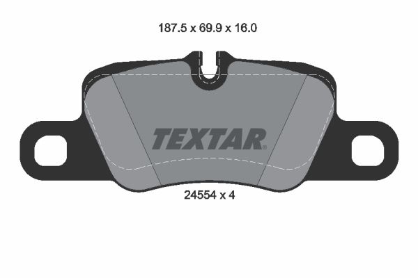 Гальмівні колодки дискові TEXTAR 2455402
