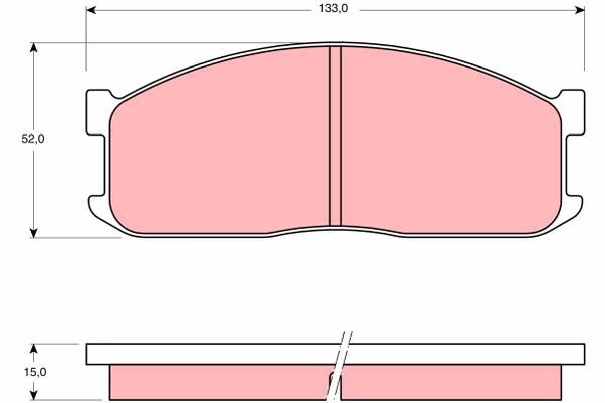 Гальмівні колодки дискові TRW GDB983 - zapix