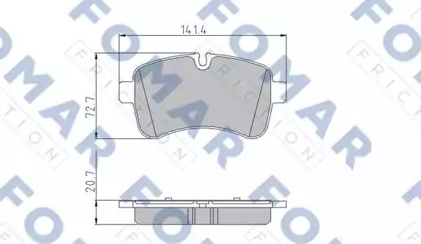 Гальмівні колодки дискові FOMAR FRICTION FO925581 - zapix