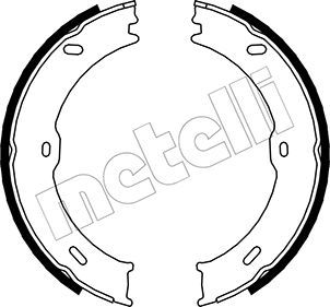 Гальмівні колодки ручника (барабанні) METELLI 530246 - zapix