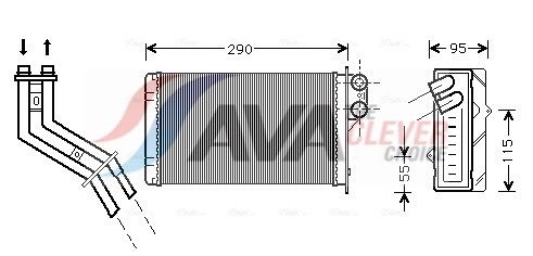 Радіатор пічки AVA QUALITY COOLING RT6227 - zapix