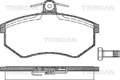 Гальмівні колодки дискові TRISCAN 811029934 - zapix