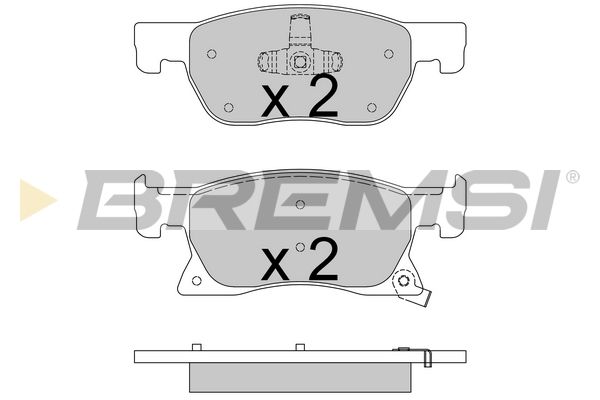 Гальмівні колодки дискові BREMSI BP3739 - zapix