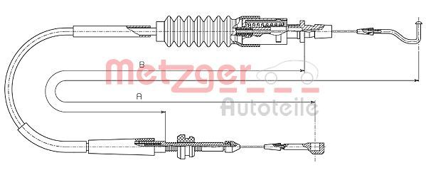 Трос газу METZGER 144305 - zapix