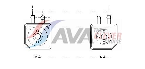 Оливний радіатор двигуна AVA QUALITY COOLING VN3082 - zapix