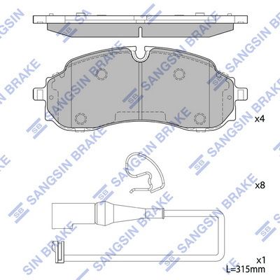 Гальмівні колодки дискові HI-Q SP4105 - zapix