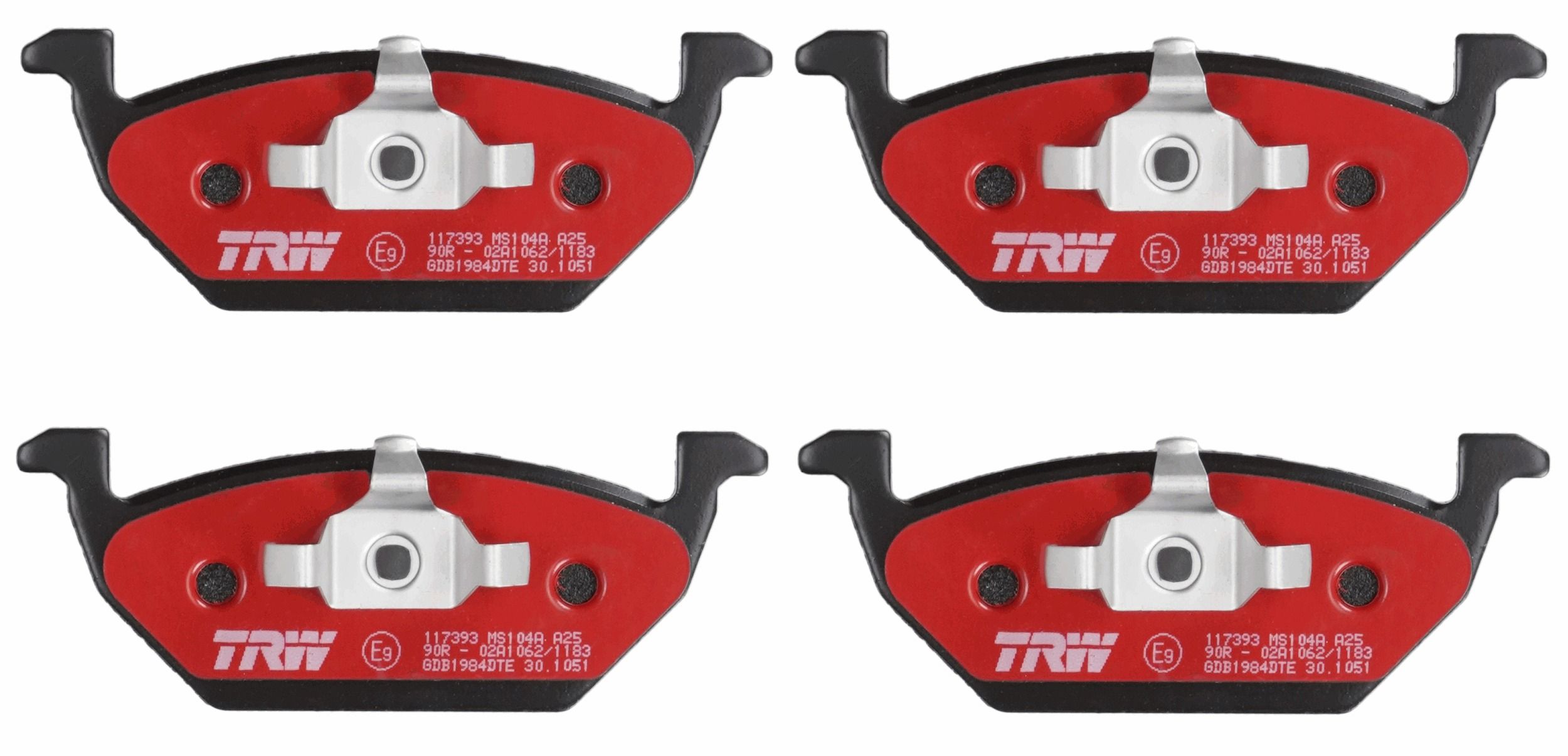 Гальмівні колодки дискові TRW GDB1984DTE - zapix