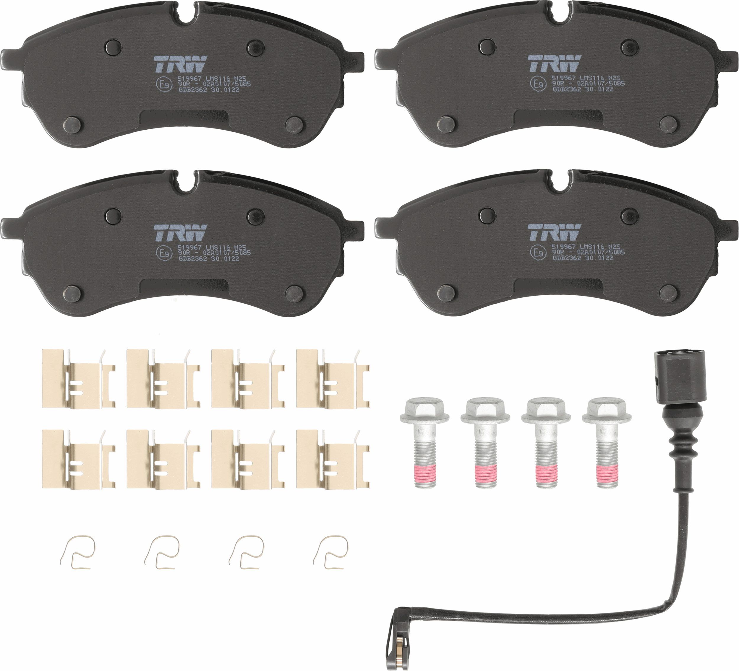 Гальмівні колодки дискові TRW GDB2362 - zapix