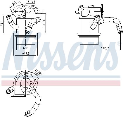 Радіатор EGR NISSENS 989421 - zapix