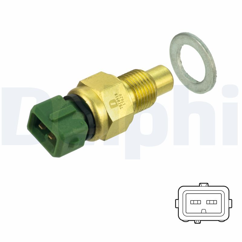 Датчик температури охолоджуючої рідини DELPHI TS10518 - zapix