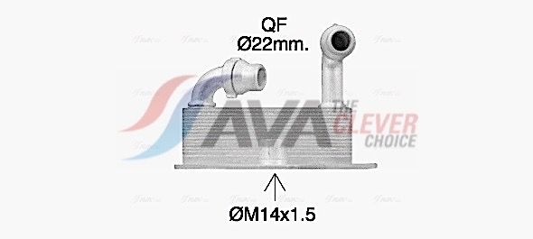 Оливний радіатор двигуна AVA QUALITY COOLING OL3705 - zapix