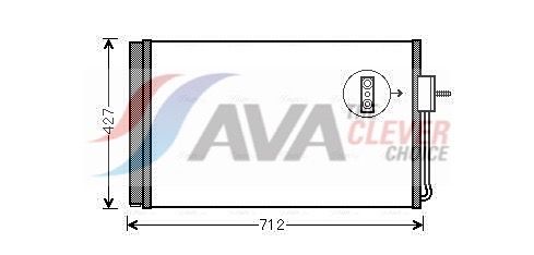 Радіатор кондиціонера AVA QUALITY COOLING OL5611D - zapix