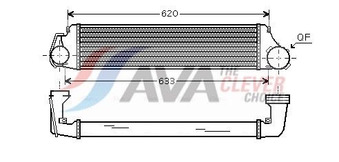 Інтеркулер AVA QUALITY COOLING BW4282 - zapix