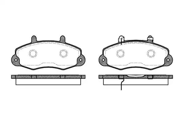 Гальмівні колодки дискові WOKING P291302 - zapix