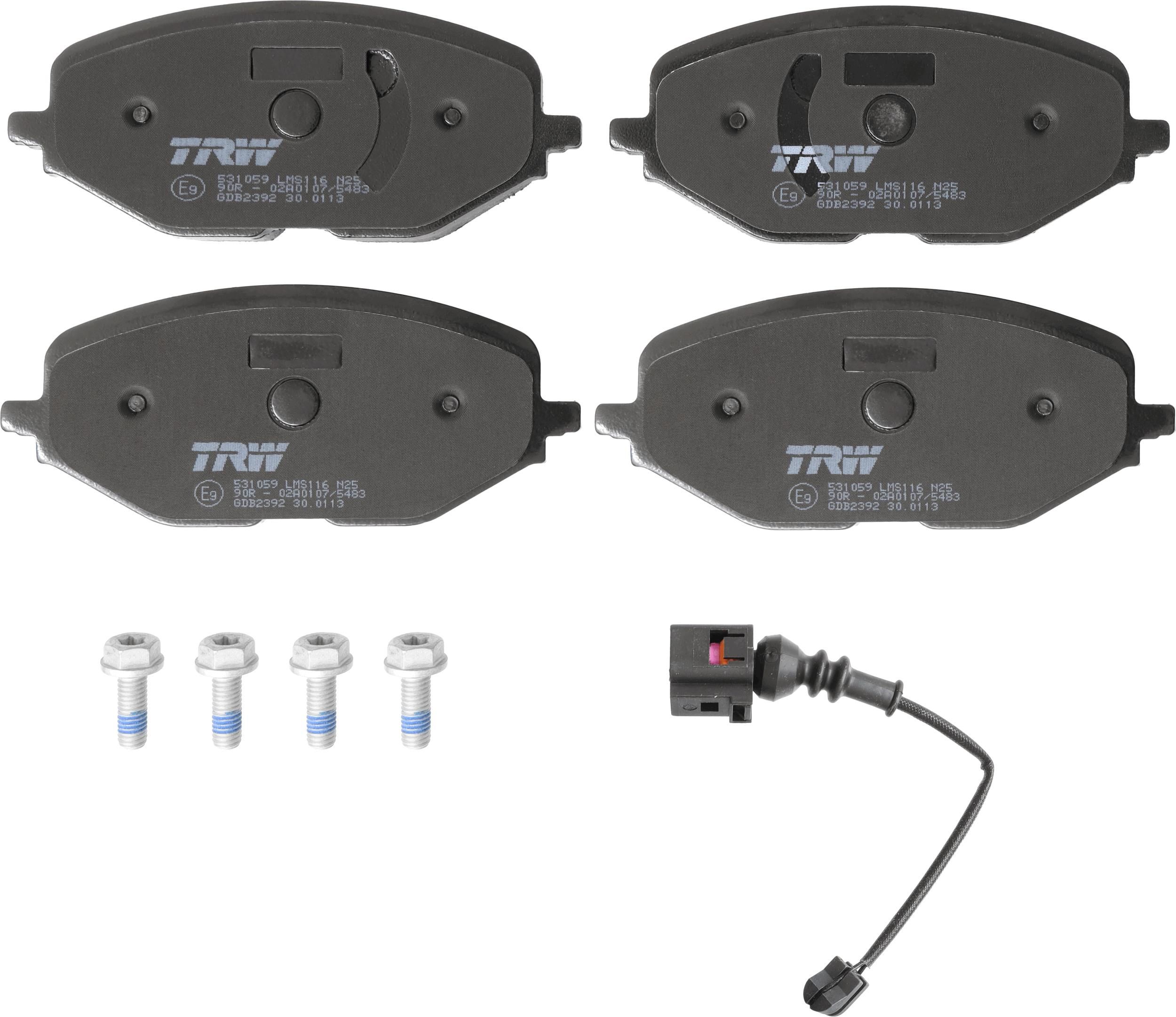 Гальмівні колодки дискові TRW GDB2392 - zapix