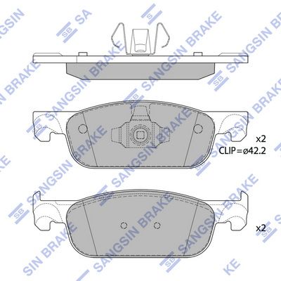 Гальмівні колодки дискові HI-Q SP4054 - zapix
