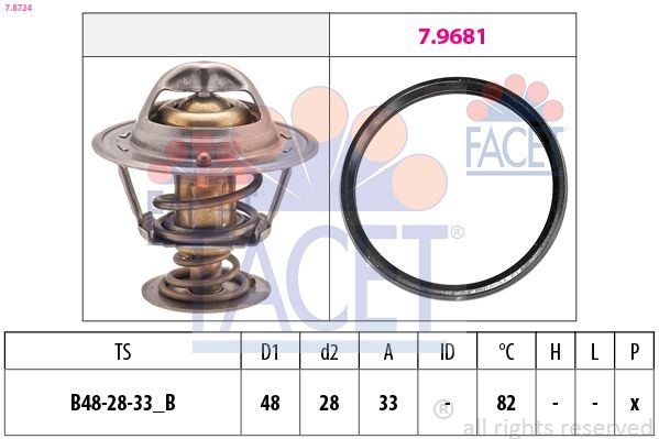 Термостат FACET 78724 - zapix