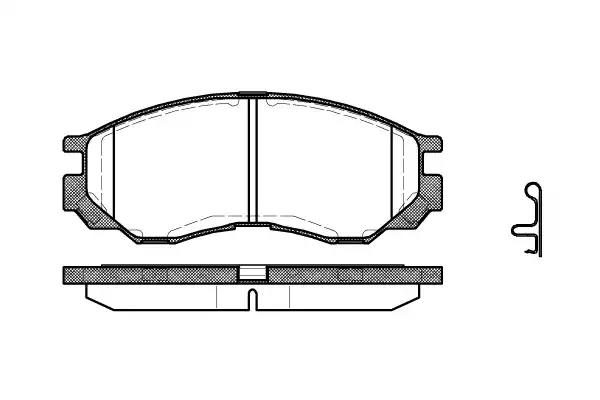Гальмівні колодки дискові WOKING P483300 - zapix
