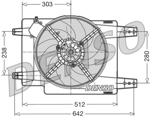 Вентилятор системи охолодження DENSO DER01011 - zapix