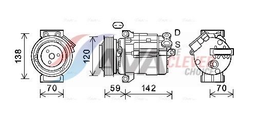 Компресор кондиціонера AVA QUALITY COOLING CTK063 - zapix