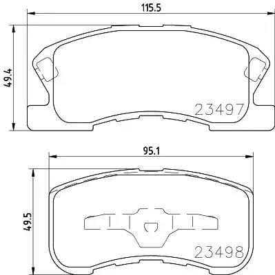 Гальмівні колодки дискові NISSHINBO NP1034 - zapix