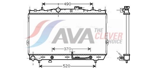 Радіатор охолодження двигуна AVA QUALITY COOLING HY2105 - zapix
