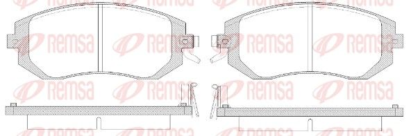 Гальмівні колодки дискові REMSA 095114 - zapix