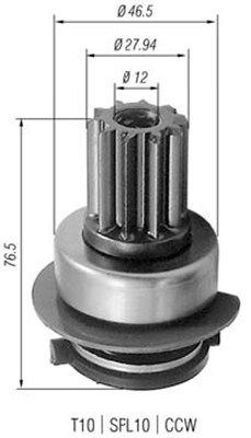 Бендикс стартера MAGNETI MARELLI 940113020223 - zapix