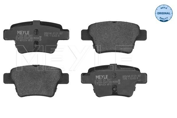 Гальмівні колодки дискові MEYLE 0252415017 - zapix