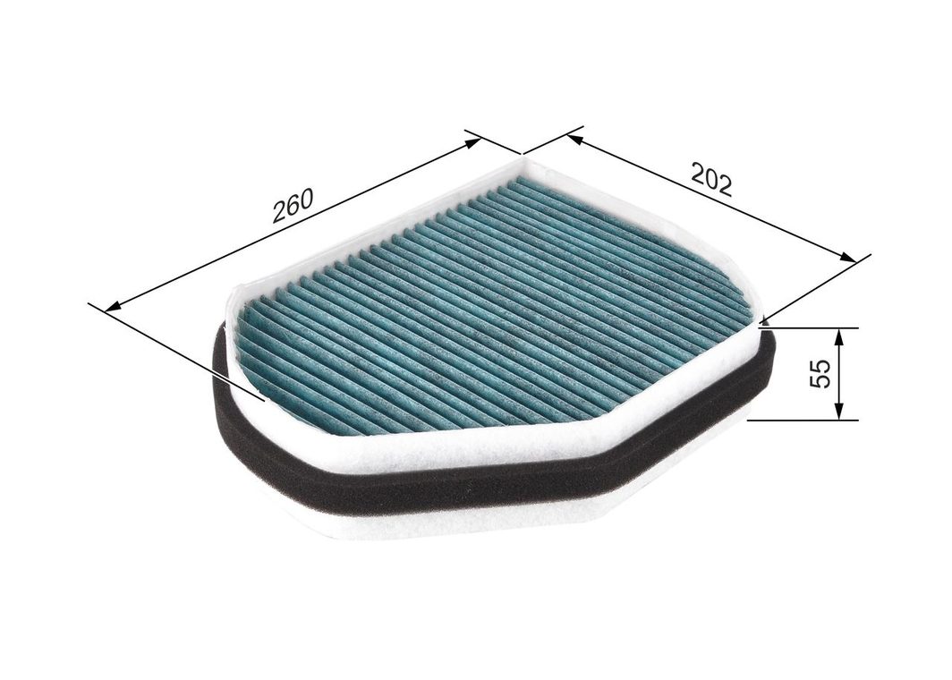 Фільтр салону BOSCH 0986628511 - zapix