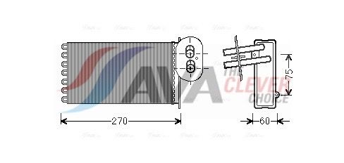 Радіатор пічки AVA QUALITY COOLING VN6296 - zapix