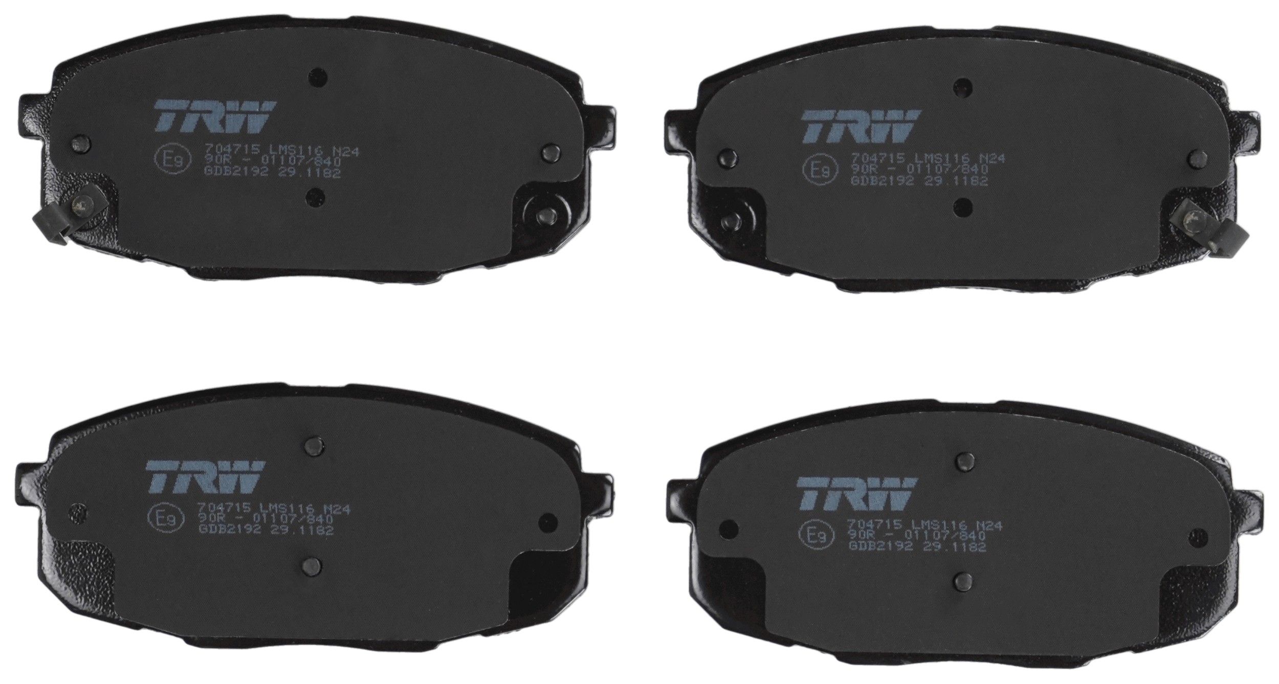 Гальмівні колодки дискові TRW GDB2192 - zapix