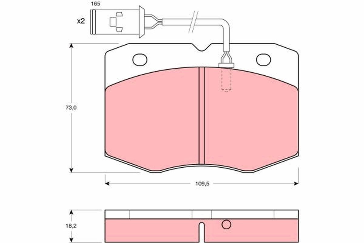 Гальмівні колодки дискові TRW GDB1111 - zapix