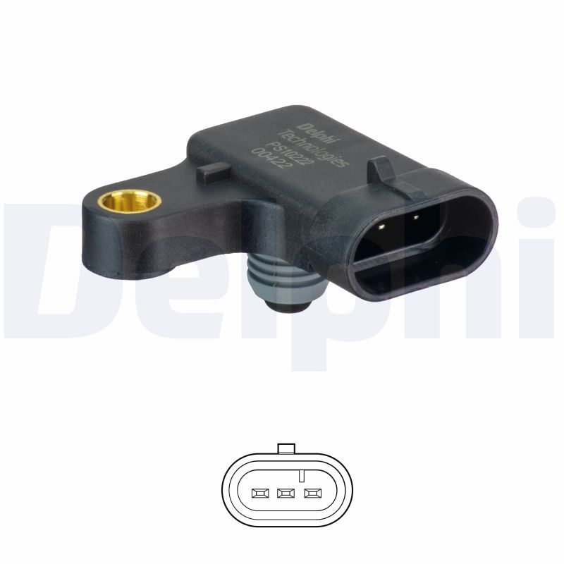 Датчик давления наддува DELPHI PS10222