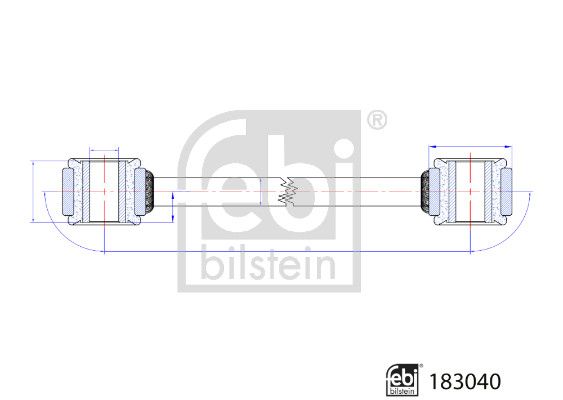 Тяга стабілізатора FEBI BILSTEIN 183040 - zapix