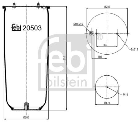 Пневматична підвіска FEBI BILSTEIN 20503 - zapix