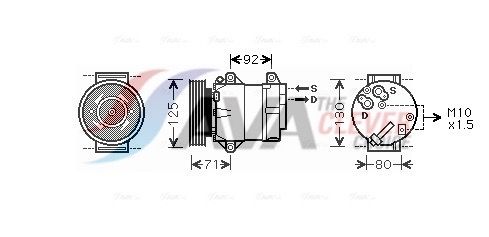Компресор кондиціонера AVA QUALITY COOLING RTAK441 - zapix